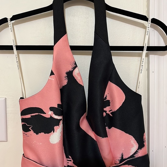 Halston Heritage Floral Halter Dress - Picture 6 of 12